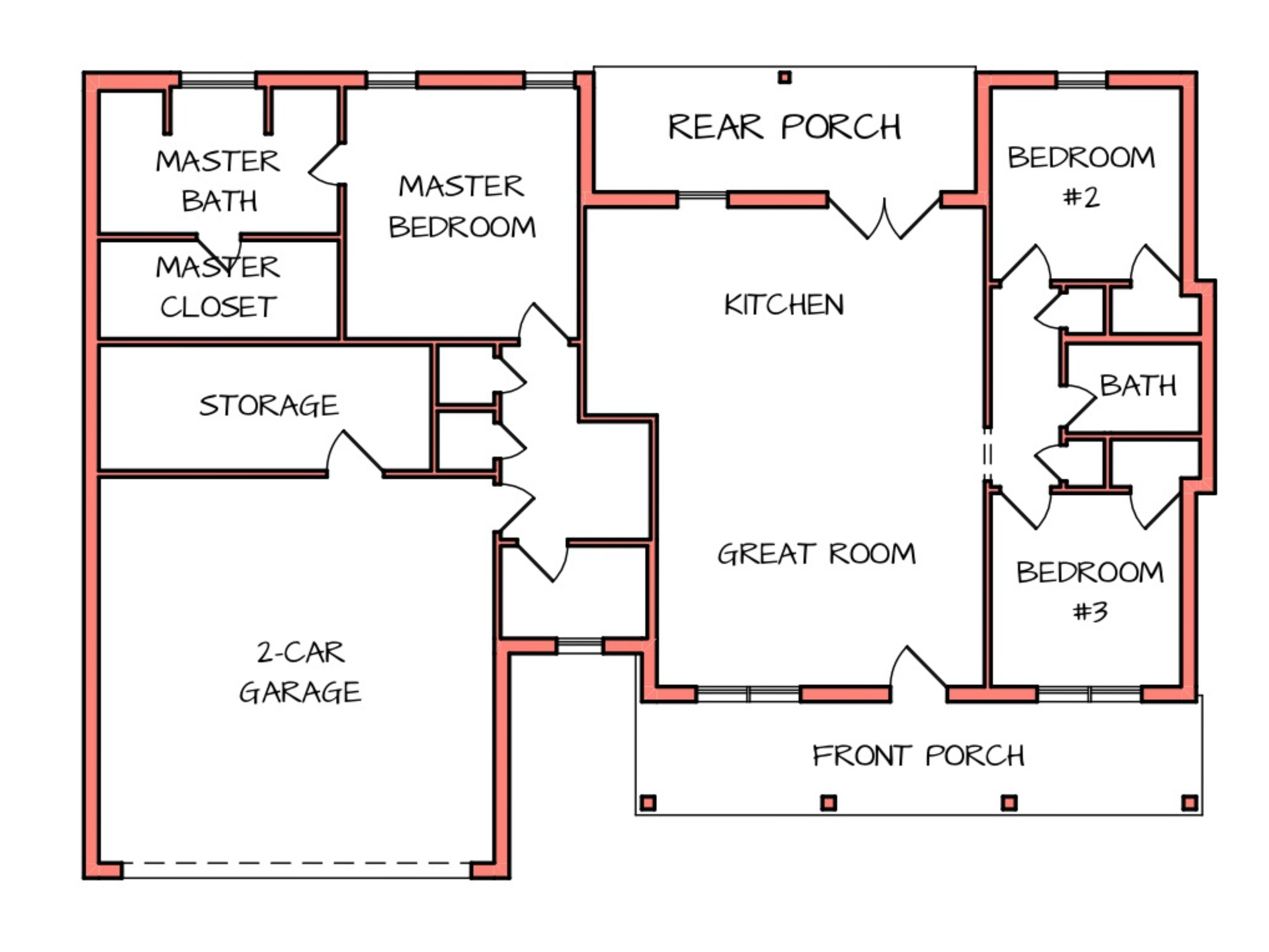 Floor Plan 02 Red